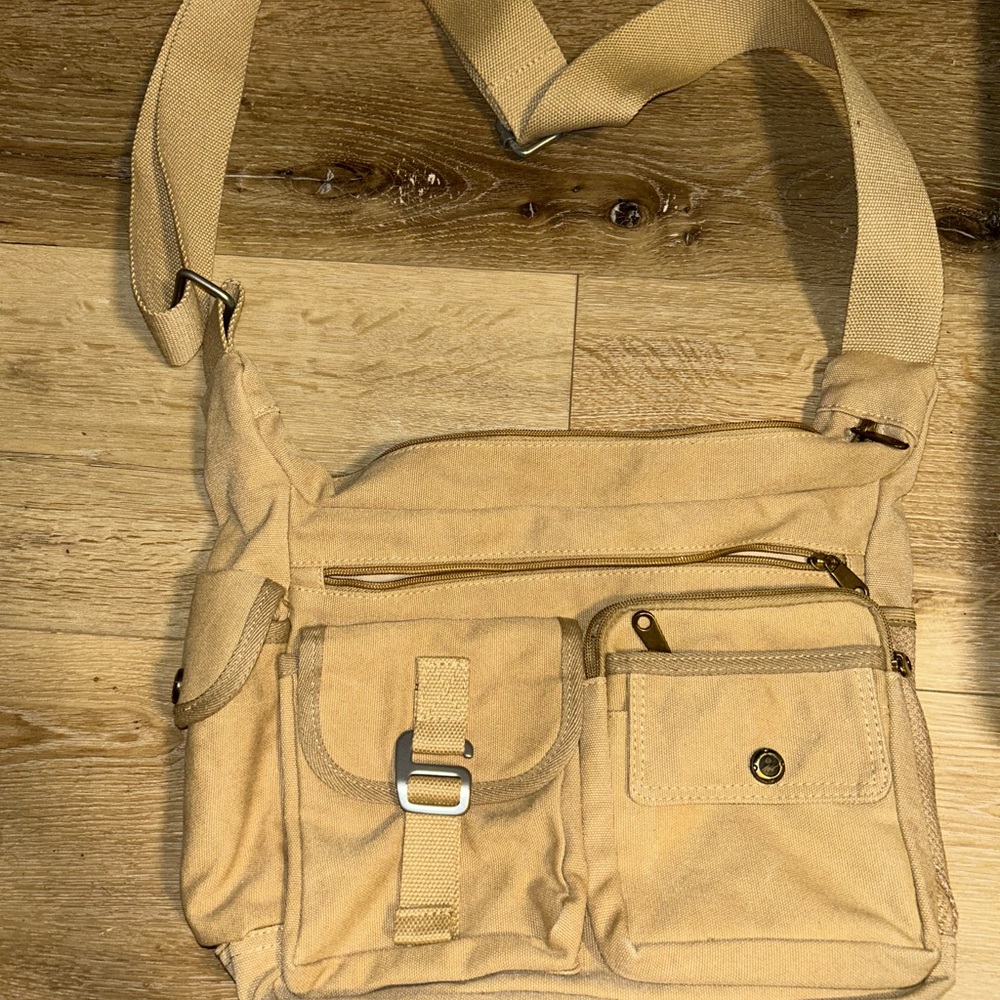 Canvas crossbody bag